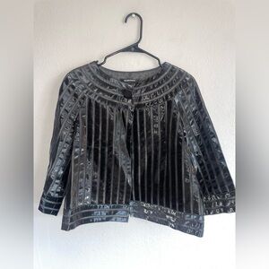 Ellen Tracy Black Striped Women's Blazer